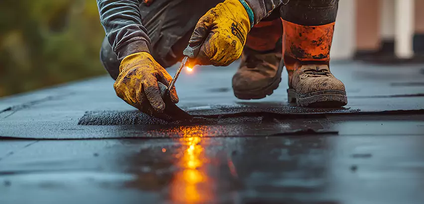 EPDM Roof Repair Tape Application in Oceanside