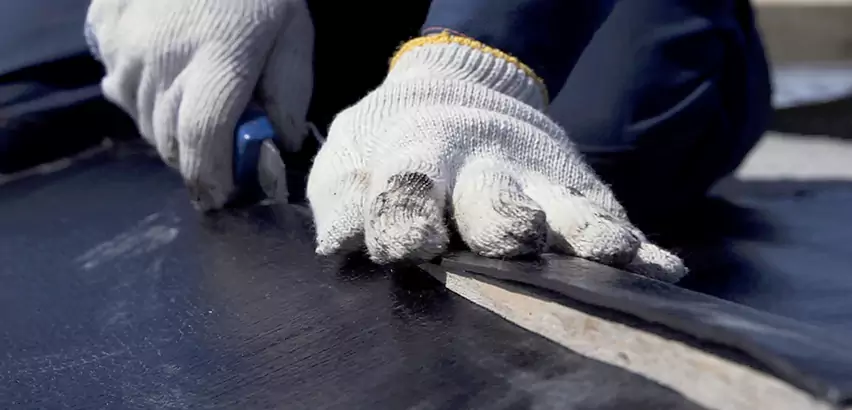 Rubber Roof Seam Repair in Oceanside